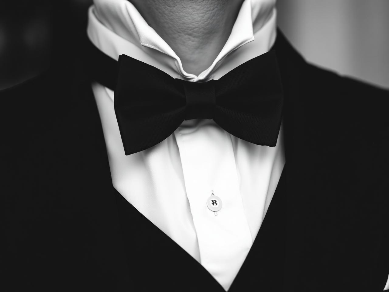 Detalle de corbata de moño